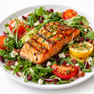 Grilled Salmon Salad