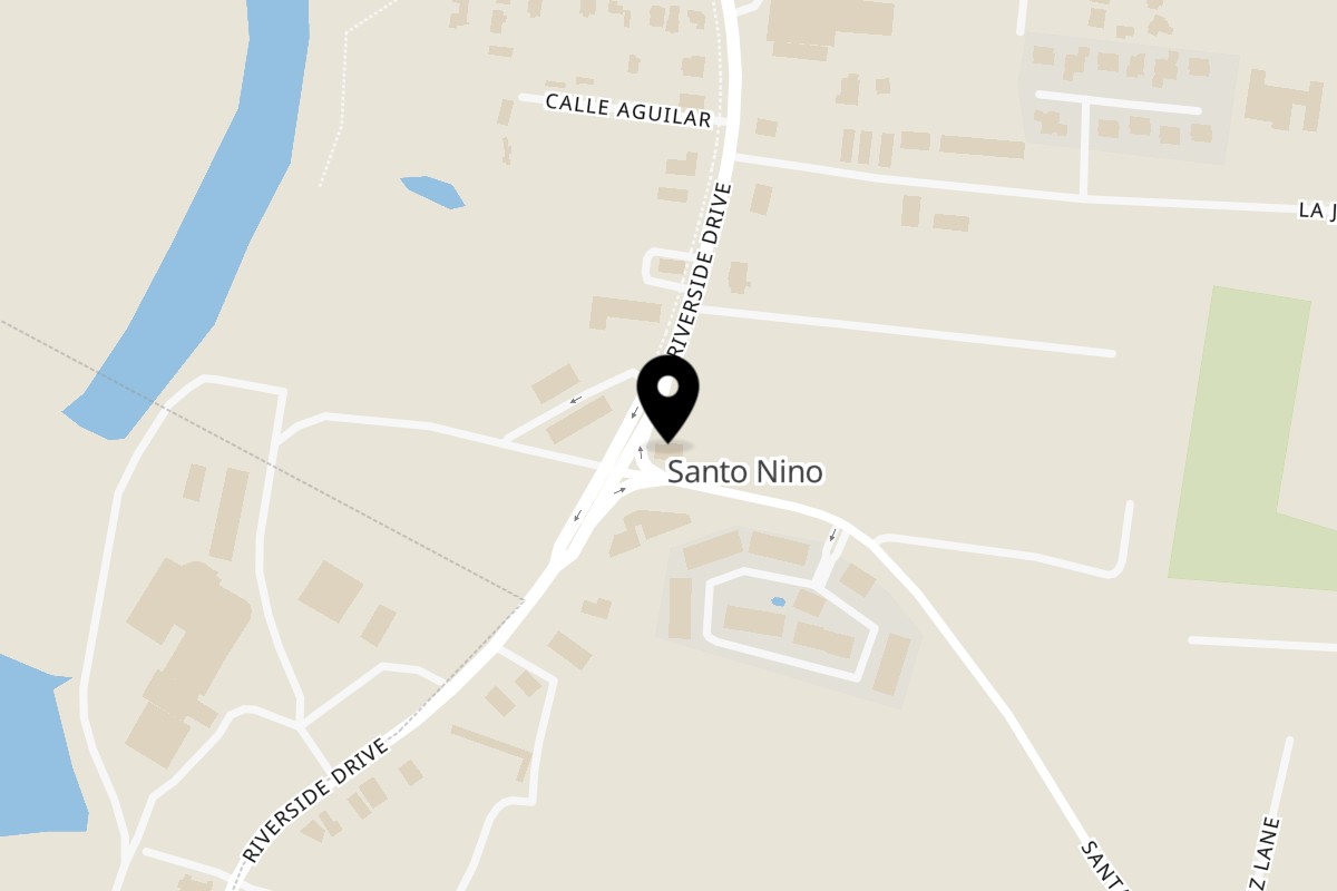 Map showing the location of Pizza Emergency on 609 N Riverside Dr in Española